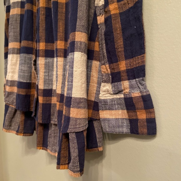 Free People Peppy in Plaid Button Up Blouse, Size XS - Picture 8 of 13